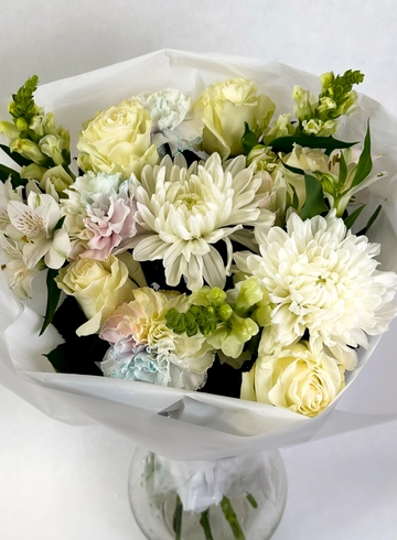 Букет с хризантемами «Летний вечер» от интернет-магазина цветов в 