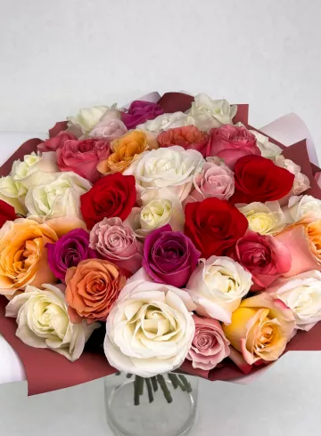 Букет из роз «Сияние» от интернет-магазина цветов в 