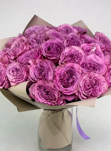 Букет из роз «Розовое счастье» от интернет-магазина цветов в 